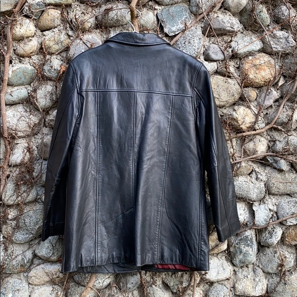 Vintage thinsulate lined lamb skin jacket w L - Picture 2 of 12